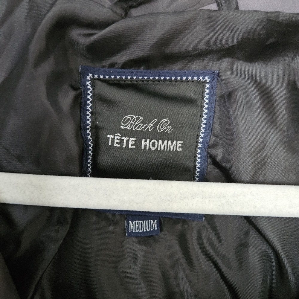 Issey Miyake Tete Homme Black On camo puffer gray sweater jacket size M - Picture 3 of 9